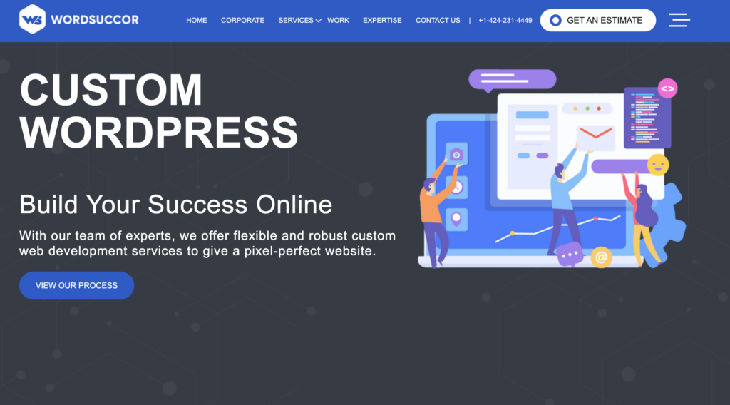 Word Succor - custom WordPress website design services